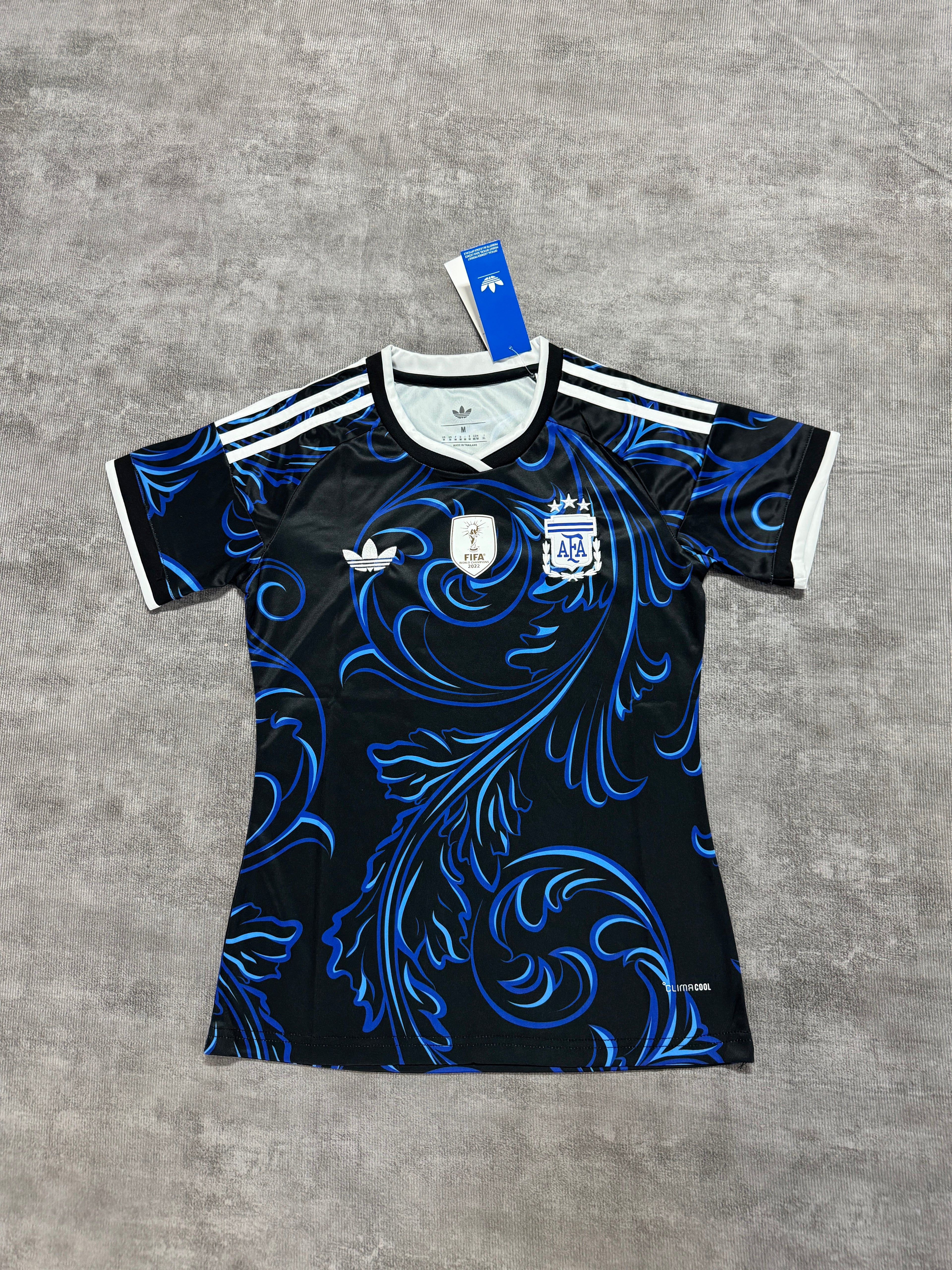 Maglia Donna Argentina Away 2026 – Slim Fit "Barocco Blu"