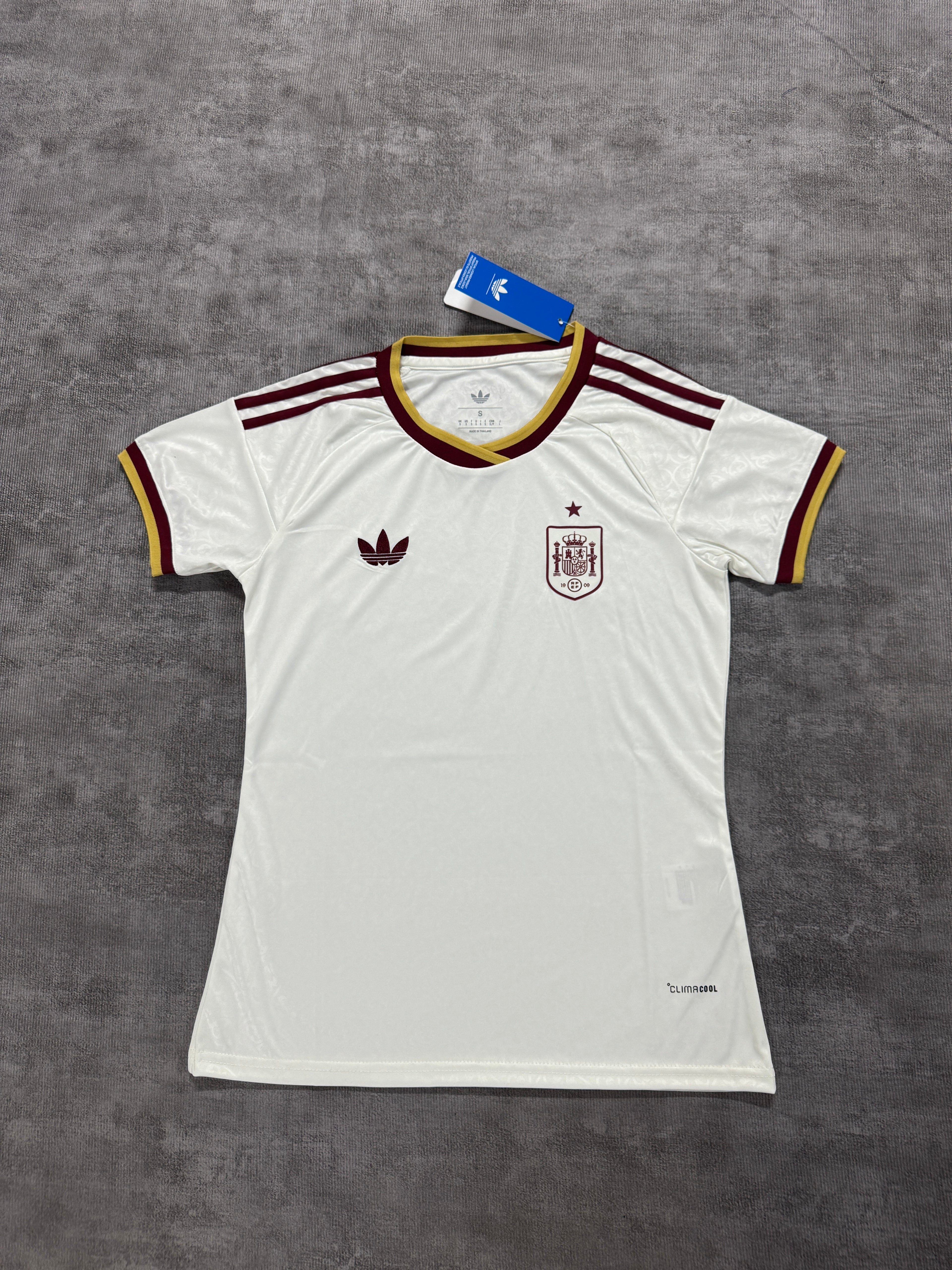 Maglia Donna Spagna Away 2026 – Slim Fit "Ivory Retro"