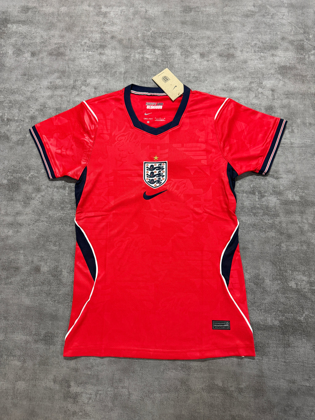 Maglia Donna Inghilterra Away 2026 – Slim Fit "Crimson Red"